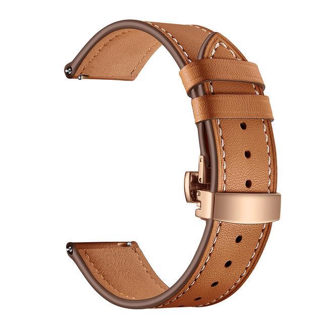 ♦◘ สายนาฬิกาหนังอิตาลีสำหรับ Garmin Vivoactive 4 / Venu / Luxe / Style / Vivomove 3 / HR Quick Release Strap Watch Band ราคา 680 บาท*ส่งฟรี