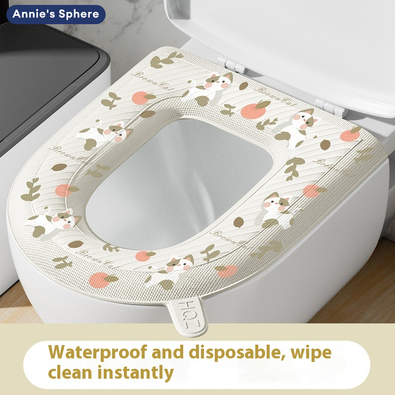 Annie của Sphere EVA Ghế bồn cầu không thấm nước Bìa Pad bốn mùa phổ dính dễ dàng để làm sạch nhà vệ sinh bẫy