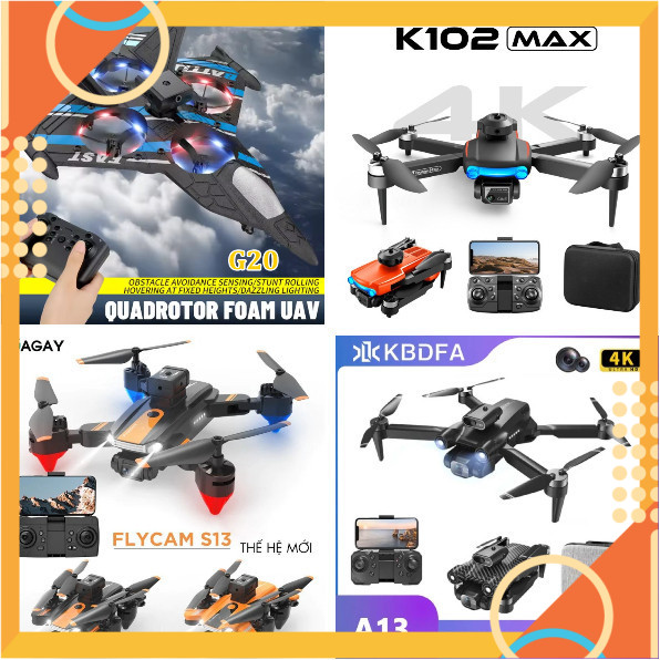 [5❤️] [FREESHIP] DRONE FLYCAM MINI A13, K102 MAX, S13, FALCON G20, E88Pro - MÁY BAY ĐIỂU KHIỂN TỪ XA