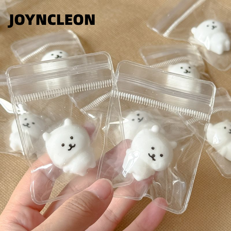JOYNCLEON Cute Mini Bear Squishy Toy with Slow Rebound Stress Relief Soft TPR Playful Animal Squeeze Fun for Adults and Kids ราคา 17 บาท*ส่งฟรี