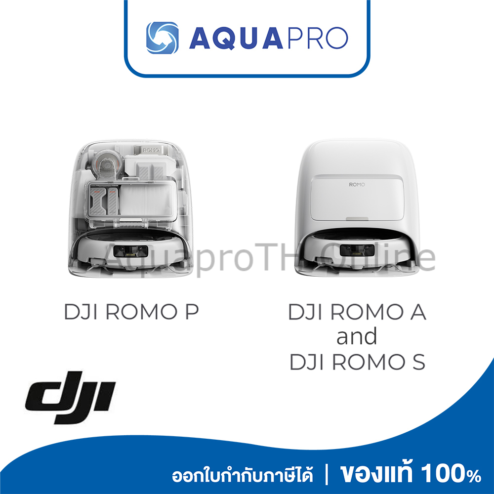 (Pre-Order 3-5 วัน) DJI ROMO - Robot Vacuum | หุ่นยนต์ดูดฝุ่น | พลังดูดแรง 25,000 Pa | เเขนถูพื้นยืดได้ครอบคลุมมุม 100% By Aquapro ราคา 30,899 บาท*ส่งฟรี
