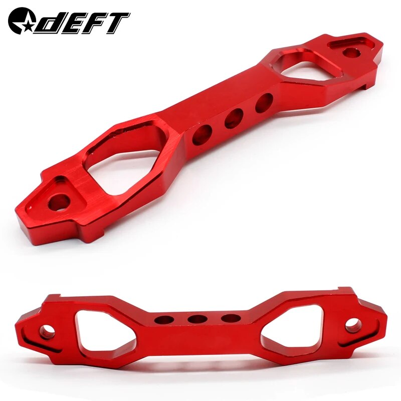 【Exclusive Limited Edition】 Deft 233mm/200mm Aluminum Red Billet Aluminum Car Down Mount Bracket Hol