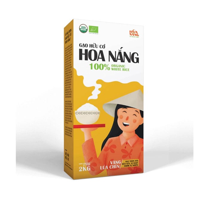 Org White Rice Hoa Nang 2Kg Yellow