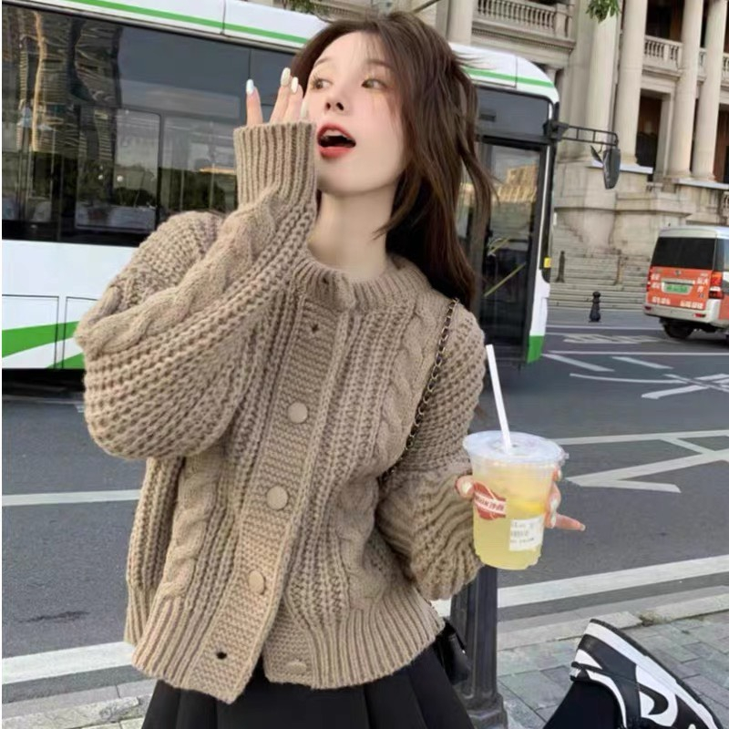 Áo cardigan len thừng quảng châu, Áo khoác cadigan dệt kim phong cách trẻ chung