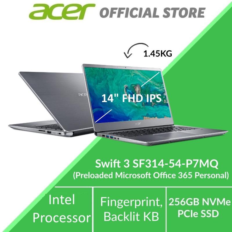 Acer Swift 3 SF314-54-P7MQ Thin and Light Narrow Border Design Laptop - Preloaded Microsoft Office 365 Personal (Modern PC)