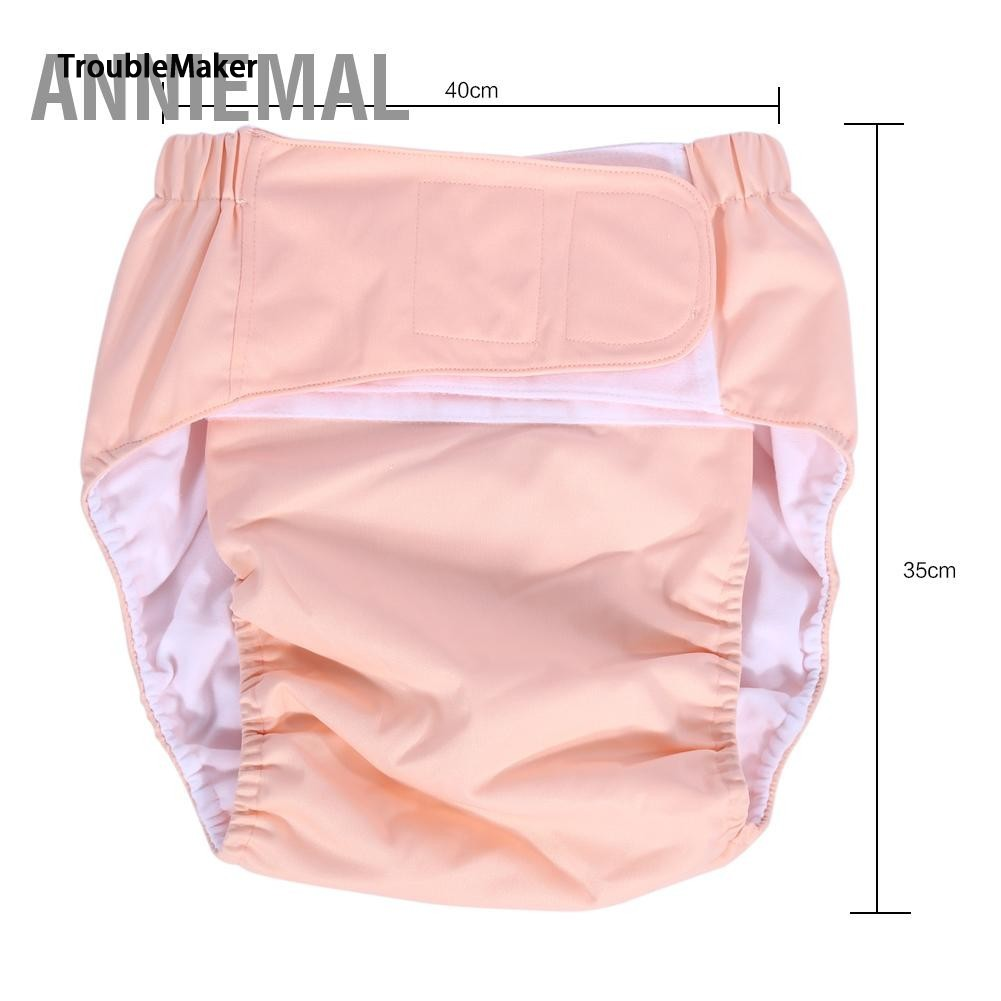 TroubleMaker 1 piece of new computer mature washable adjustable diaper breathable fabric diaper pants, 6 colors ราคา 201 บาท*ส่งฟรี