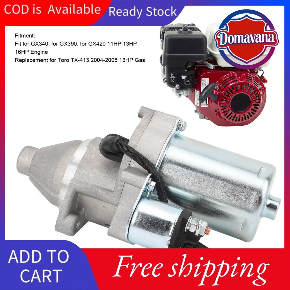 Domavana Động cơ khởi động CHICIRIS 1280002750 cho Động cơ GX340 GX390 GX420 410 52044 41052044 410-52044 với kết cấu kim loại để lắp đặt dễ dàng Giá 730,000 Đồng*Miễn phí vận chuyển