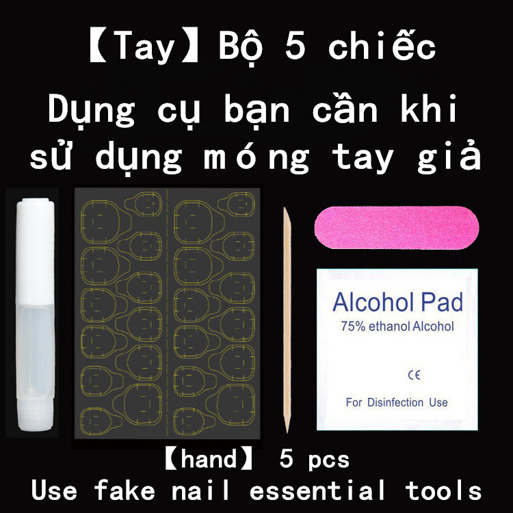 Bộ 5 dụng cụ làm móng chuyên dụng set 5 dụng cụ làm móng giả chuyên dụng chất lượng cao