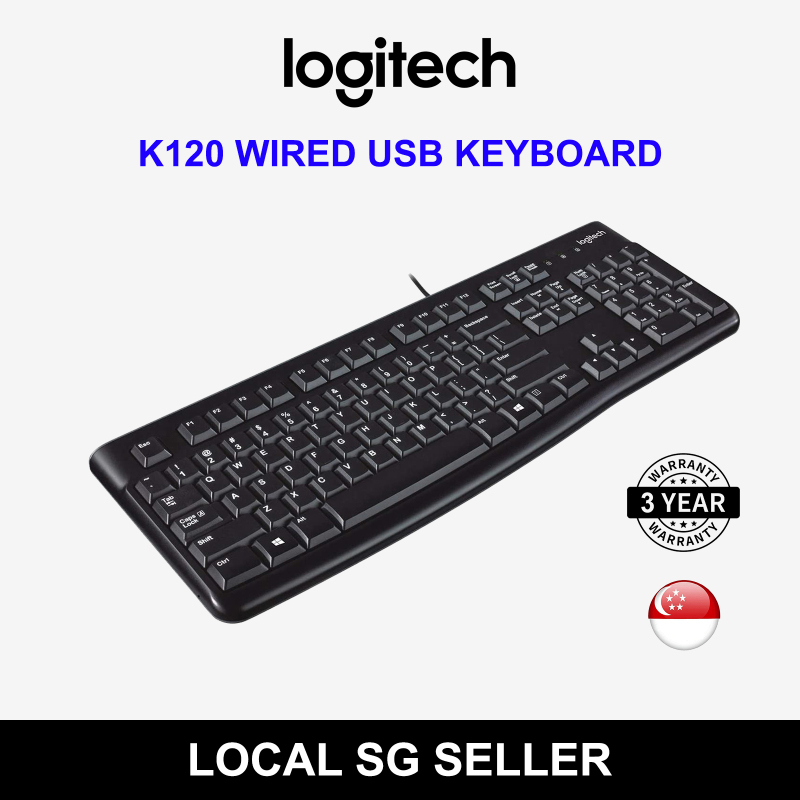 [SG] Logitech K120 Ergonomic Desktop USB Wired Keyboard Singapore