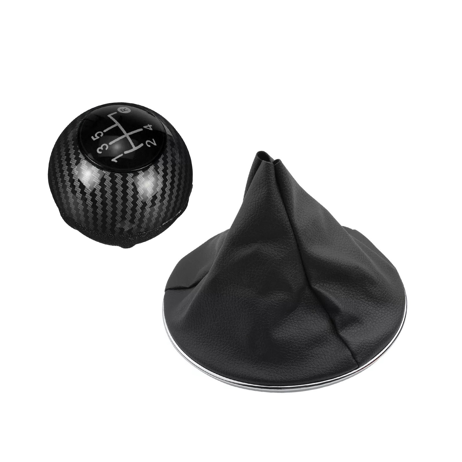 MileAuto Complete Gear Shift Set with Black Carbon Fiber Design for Fiat 500 Models Fast Delivery Giá 643,000 Đồng*Miễn phí vận chuyển