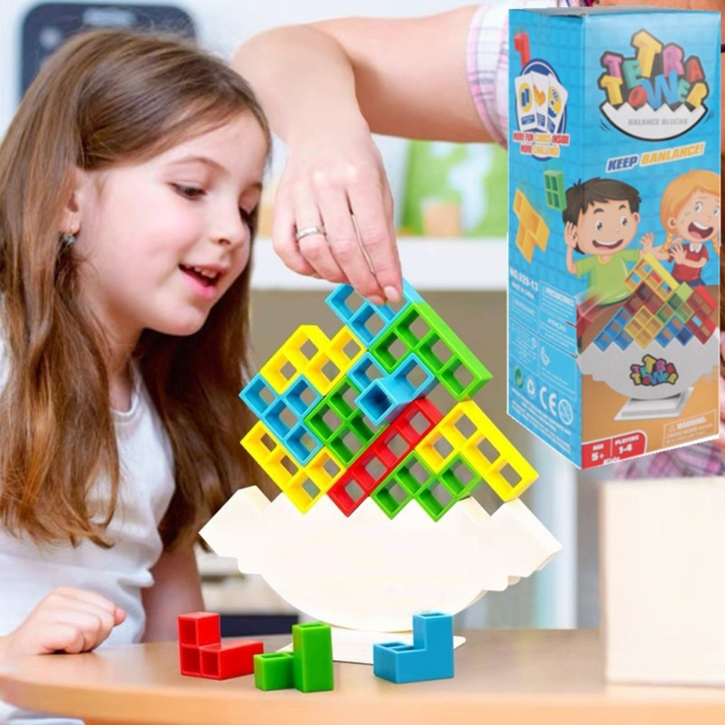 Early Education Assembly Building Blocks Puzzle Games Colorful Tetris