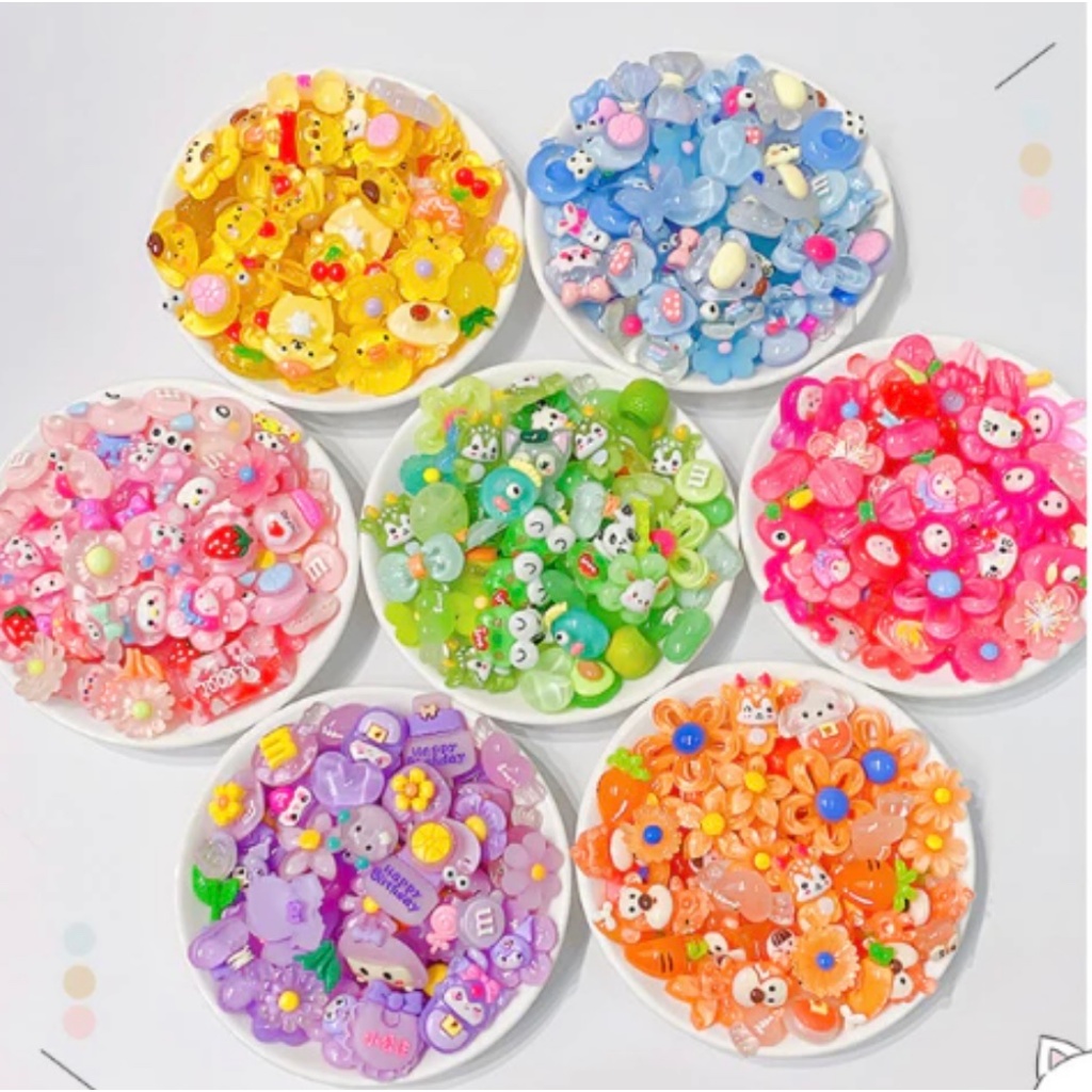 COMBO 10 CON Sticker jitbitz 3D ĐÁ (có chân gắn) đủ loại gắn dép sục- gắn dép crocs - gắn dép cá sấu - sticker ( GIAO NGẪU NHIÊN )
