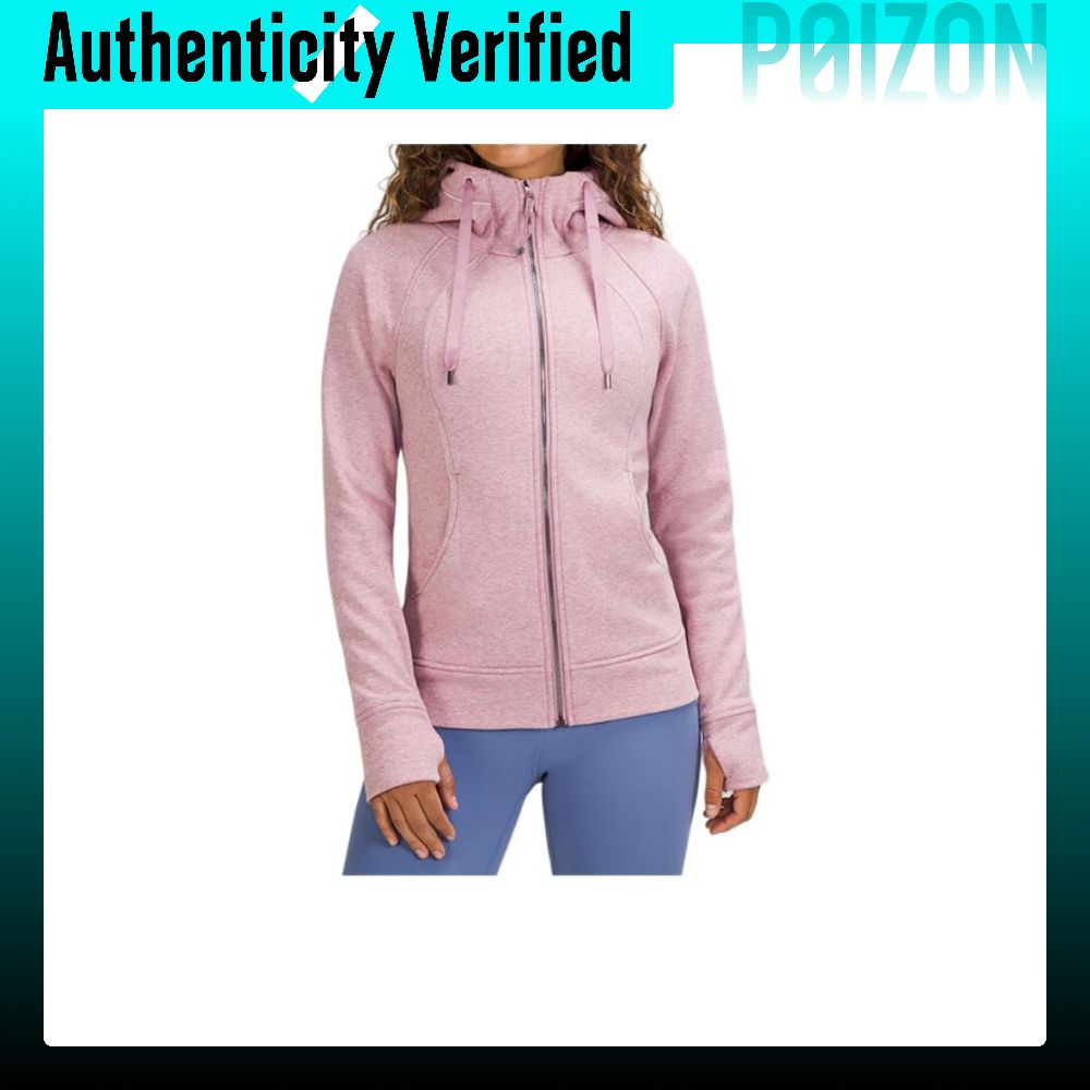 เสื้อแจ็คเก็ต เสื้อคลุมสตรี lululemon Scuba Series ขนแกะเรียงราย Hoodie ซิปเต็มรูปแบบและกีฬา Hooded Drawstring แขนยาว SLIM FIT Coat LW4ATWS ราคา 40,000 บาท*ส่งฟรี