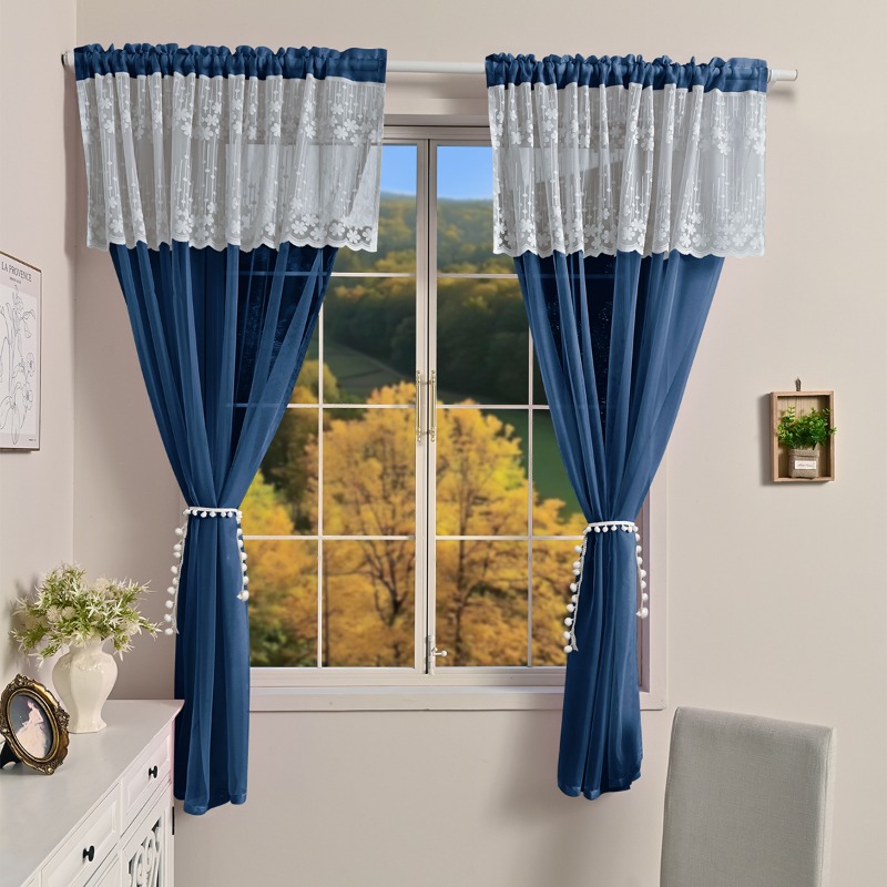 1 cái cửa tủ chống bụi màn ren nội thất Rèm vải tuyn Sheer cho nhà bếp cửa sổ cửa phòng khách hiện đại trang trí nội thất
