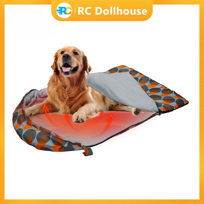 Portable Dog Sleeping Bag, Waterproof Packable Dog Bed With 3 Adjustable Heating Modes, Washable Pet Sleeping Bed For Travel Camping Hiking ราคา 814 บาท*ส่งฟรี