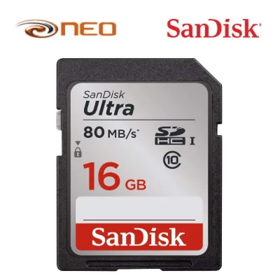 SanDisk Ultra SDHC / SDXC Class 10 80-100mb/s - 16GB / 32GB / 64GB / 128GB