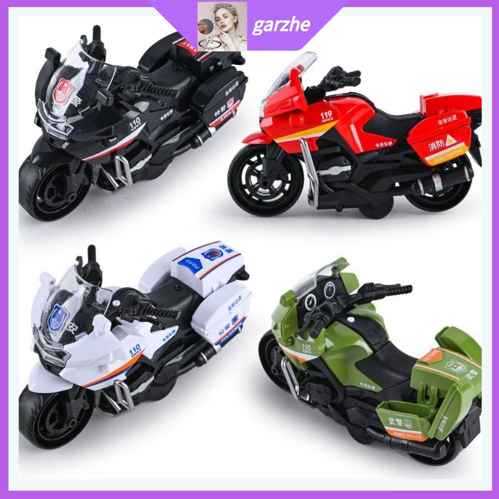 GARZHE24272 Nhựa Đồ chơi xe máy quán tính Trắng đen đỏ xanh Chống rơi Đồ chơi xe máy dịch vụ thành phố  Linh hoạt Đồ chơi xe cộ Quà tặng cho trẻ em trai