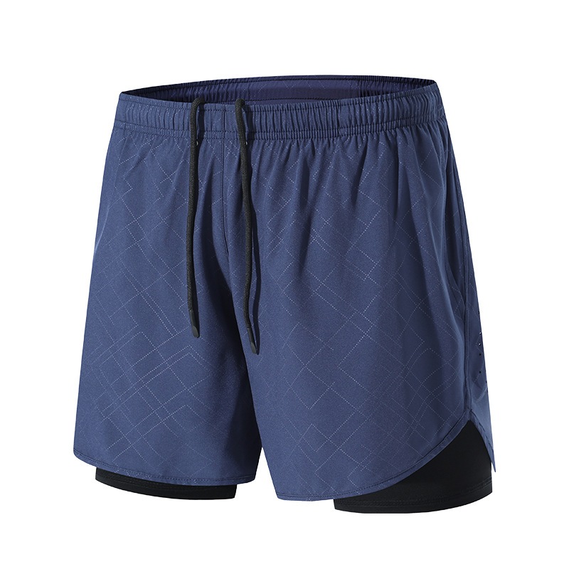 Quần Chạy Bộ Nam 2 Lớp Dày Dặn Quần SHORT Tập Gym Thể Thao Thoáng Khi Có Túi Khóa Sau Đựng Điện Thoạ