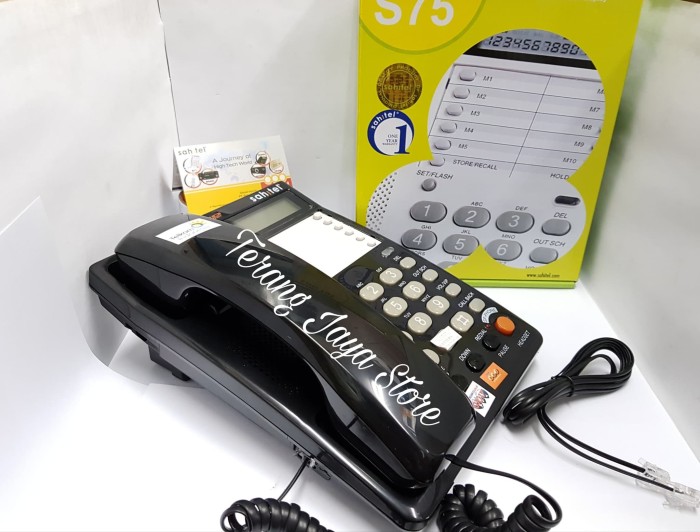TELEPON KABEL SAHITEL S-75 PESAWAT TELEPON RUMAH SAHITEL S75 (HITAM) Harga  337,000 Ringgit*Penghantaran Percuma