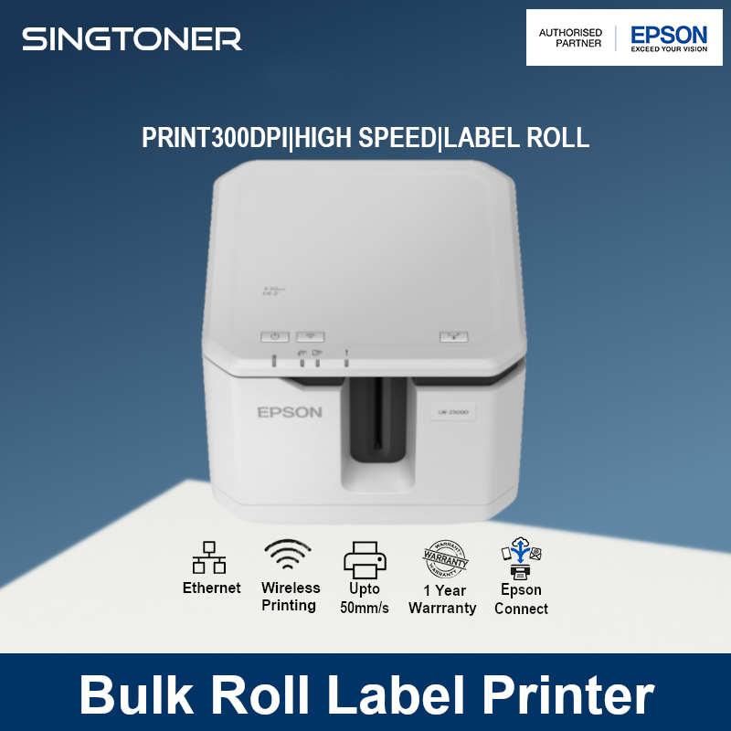 [Local Warranty] Epson LabelWorks LW-Z5000WA Bulk Roll Label Printer LW Z5000WA LW Z5000 WA Singapore