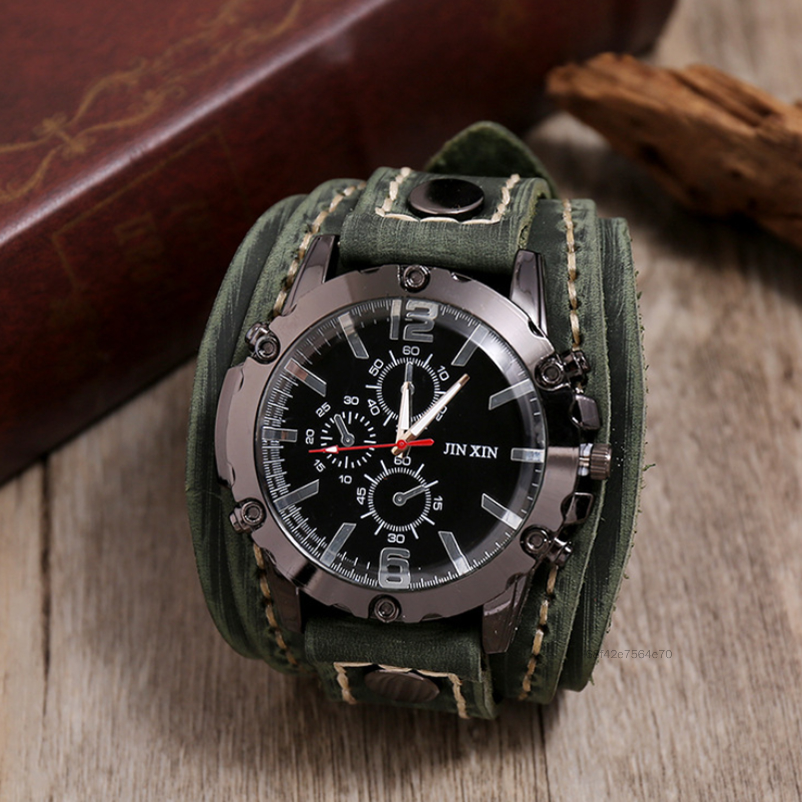 Đồng hồ phù hợp với nam giới với 3 chiếc quay số nhỏ Pin Buckle Watch vòng tay cho chồng bạn bè hàng xóm con trai TF-Ais-VN