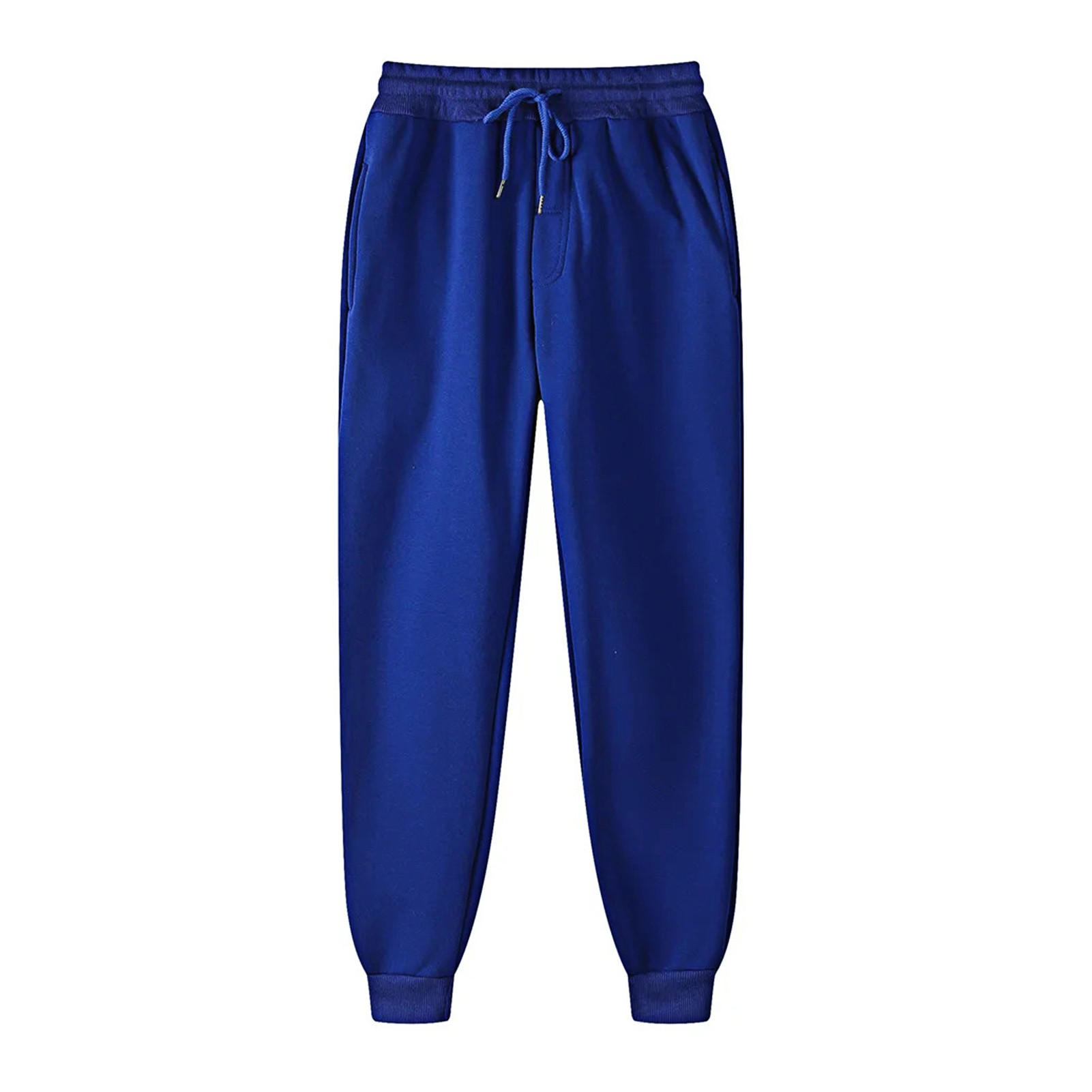 UHH Men Sweatpants Comfortable Men Athletic Trousers Men's Mid-rise Sweatpants with Elastic Waist and Adjustable Drawstring Casual Solid Color Sport Pants with Pockets for Daily Wear – Comfortable - 2