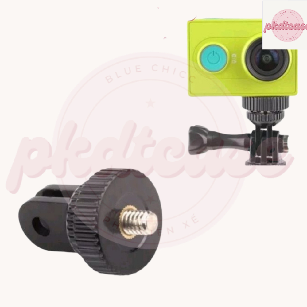 GOPRO Phụ Kiện Ốc Vít 1/4 Inch Cho Camera Hành Trình Xiaomi Yi & kẹp gắn điện thoại [BLUE CHICC]