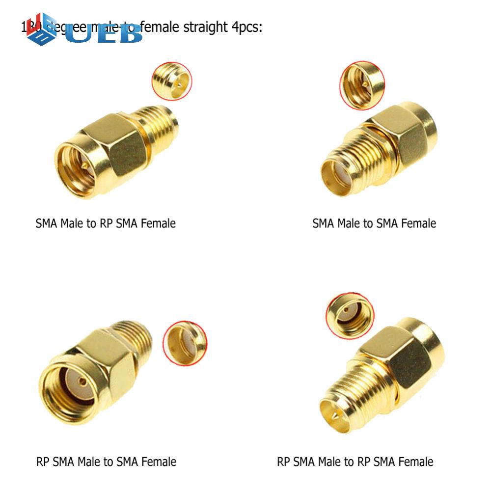 ชุดอุปกรณ์เชื่อมต่อ18ชิ้นปลั๊กตัวเมียตัวผู้ชุดอะแดปเตอร์ตัวแปลงสายอากาศ - ยี่ห้อ UEB ราคา 460 บาท*ส่งฟรี