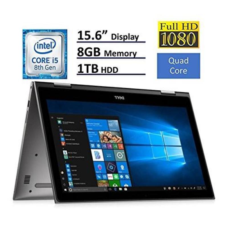 2018 Dell Inspiron 15 5000 Flagship 15.6 inch Full HD IPS Touchscreen 2-in-1 Laptop PC, Intel Core i5-8250U Quad-Core, 8GB DDR4, 1TB HDD, Bluetooth 4.2, 802.11ac, MaxxAudio Pro, Windows 10