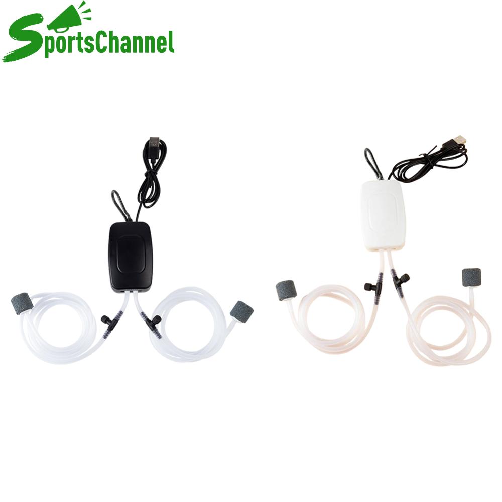 Bơm oxy bể cá USB nhỏ oxygenator Fish Tank im lặng Máy nén khí Aerator xách tay Fish Tank phụ kiện