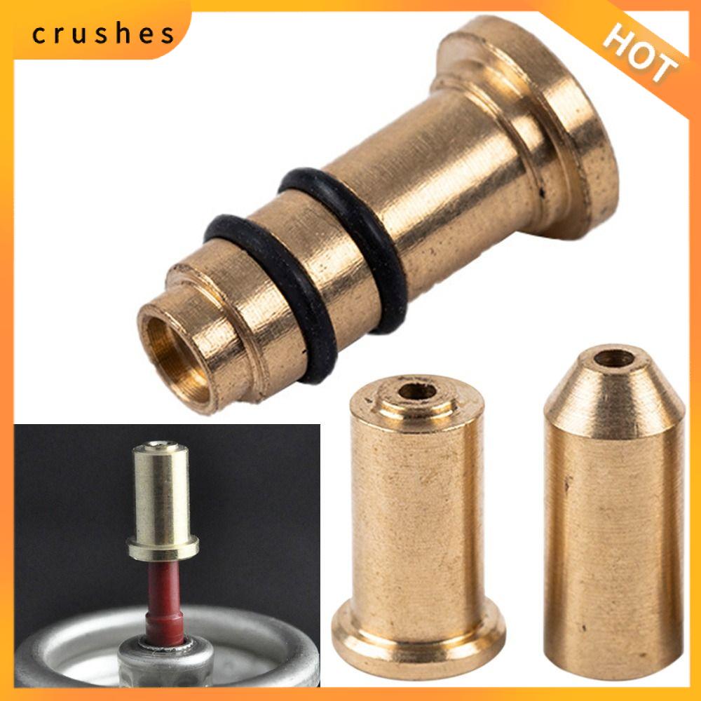 CRUSHES Thiết thực Bền Phụ kiện bật lửa Van Nạp khí Vòi đồng có thể tái sử dụng Đầu bơm hơi Bộ chuyển đổi khí butan nạp lại
