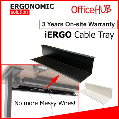 OFFICEHUB L-Shaped Cable tray Cable management Wire Organizer Wire Tray Under Desk Tray Cable Organizer Socket Tray Under Table Tray Wire Organiser