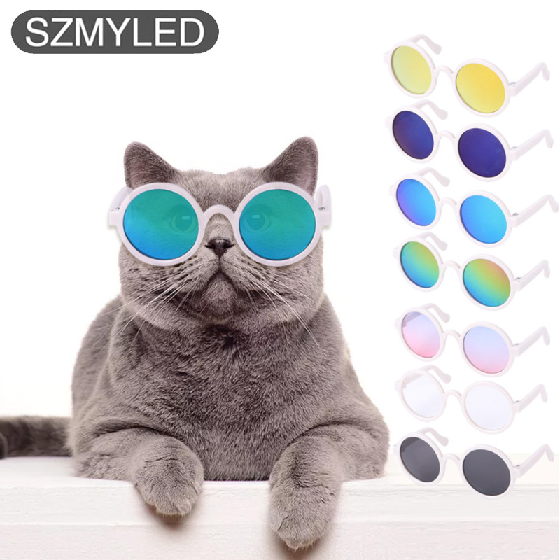 Pet Round Sunglasses Teddy Dog Personality Lightweight Multi-color Cute Glasses Photography Props