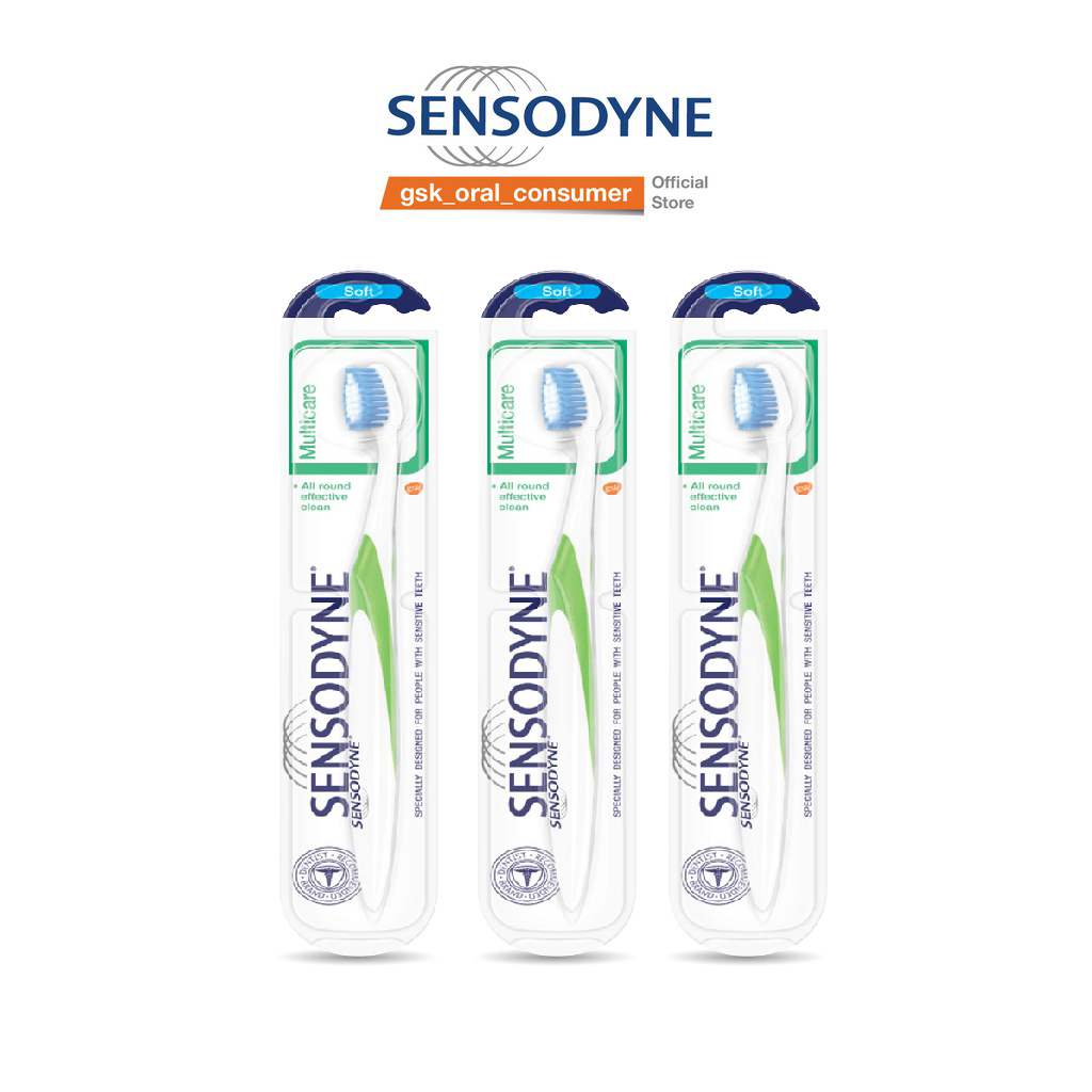 Bộ 3 Bàn chải đánh răng Sensodyne Multicare Soft