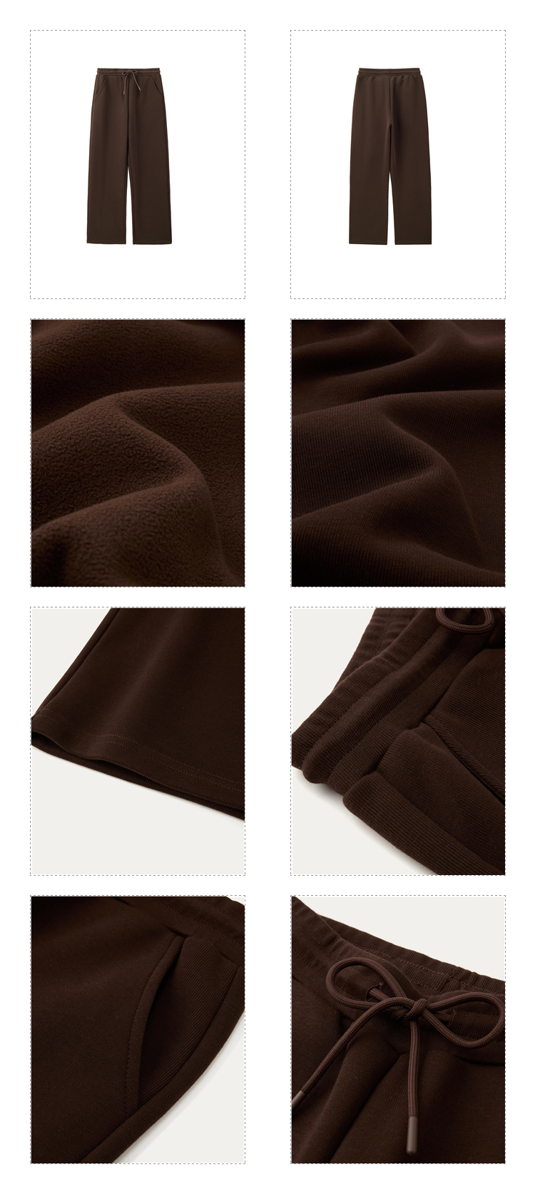 Giordano Women Fleece-Lined Elastic Waist with Drawstring Knitted Pants Free Shipping 05414857 · v2
