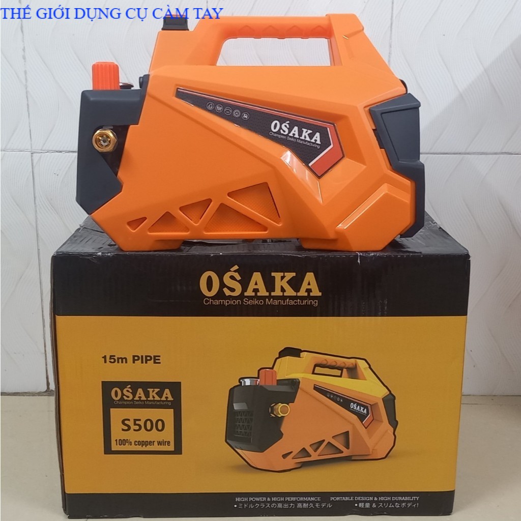 Máy xịt rửa xe Osaka S500 công suất 3000W chỉnh áp mô tơ lõi đồng - THÉ GIỚI DỤNG CỤ CÂM TAY