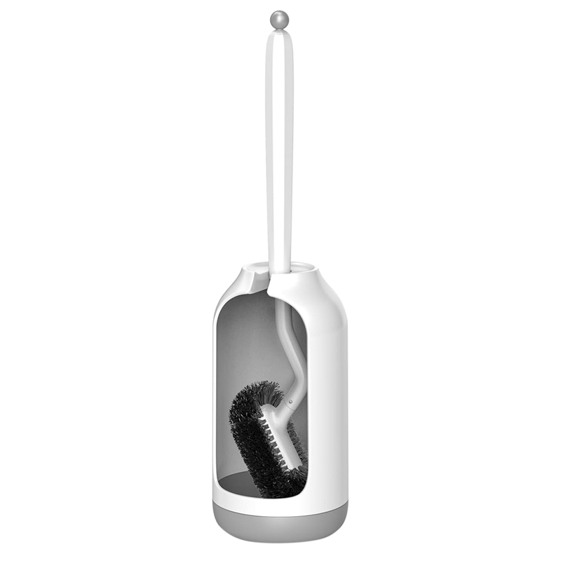 [Waanon]Bathroom Cleaning Toilet Cleaner Scrubber Under with Curved Bristle for Dead Corner Clean - Hidden Rv Toilet Decorative