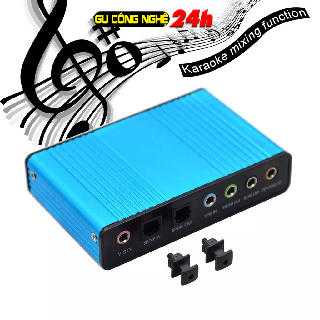 Sound Card Âm Thanh 5.1 Usb 6Ch + Optical Audio