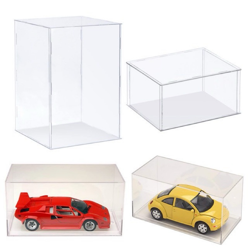 Hộp mica trong suốt trưng bày sản phẩm, lắp ráp.