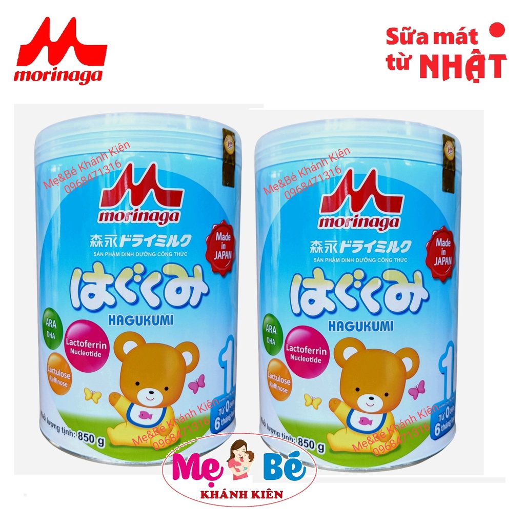Combo 2 hộp sữa morinaga số 1 850g mẫu mới