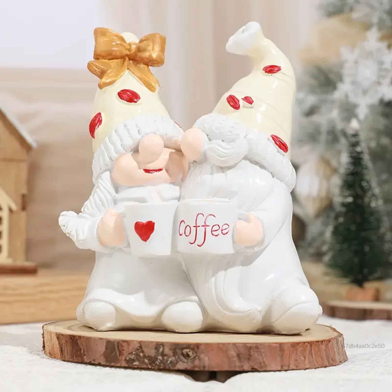Gnome Cặp đôi dễ thương Tay nghề đẹp nghệ thuật nghệ thuật nghệ thuật làm việc trong bảng kệ sách trang trí phù hợp cho bạn bè hàng xóm hàng xóm HJJN-VN