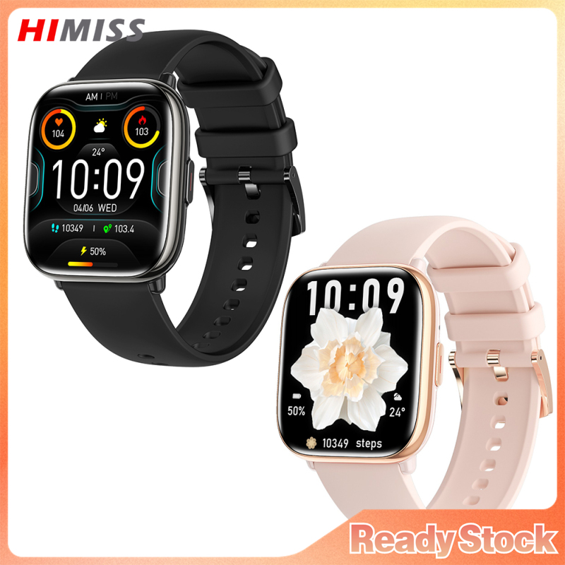 HIMISS HD12 Smart Watches 1.75” AMOLED Screen Heart Rate Blood Oxygen Blood Pressure Sleeping Monitoring Payment Function ราคา 748 บาท*ส่งฟรี