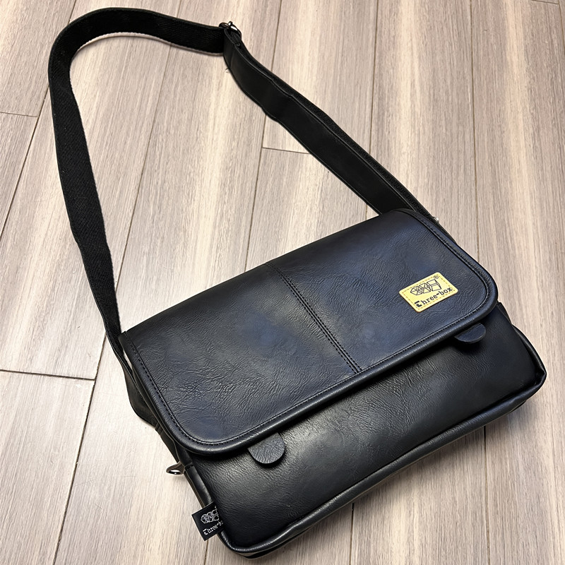 Men's Bag, Fashionable Shoulder Bag, Trendy Street Messenger Bag, Small Shoulder Bag, Travel Mobile Phone Bag, Postman Motorcycle Backpack WY