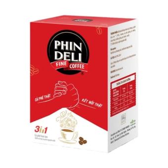 CÀ PHÊ SỮA 3in1 PHINDELI 306g ( Hộp 18 gói x 17g)