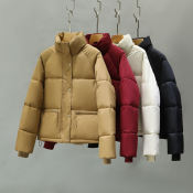 Korean Fashion Women's Warm Short Padded Jacket - 2023