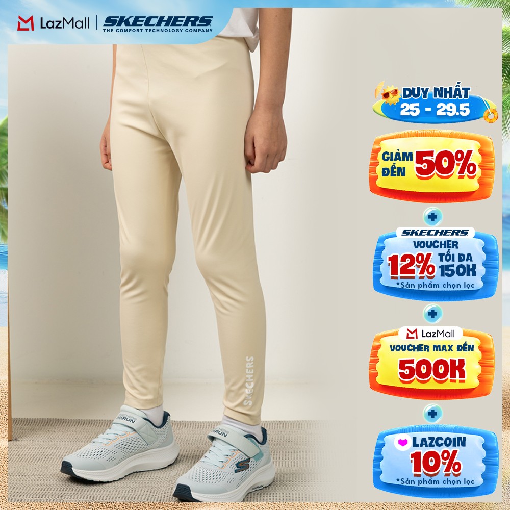[Chỉ 25-29.5 - Voucher Skechers 15% + Voucher Lazada 18%] Quần Trẻ Em Skechers Urban Outdoor Leggings - SL325K277-00CN