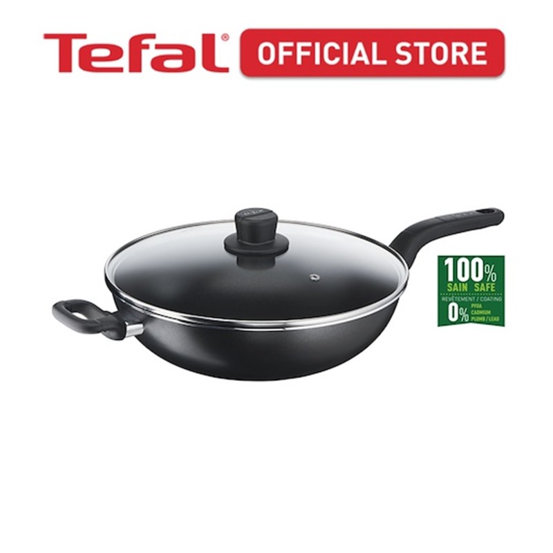 Tefal Cook Easy Chinese Wok 32cm w/lid B50394 Singapore