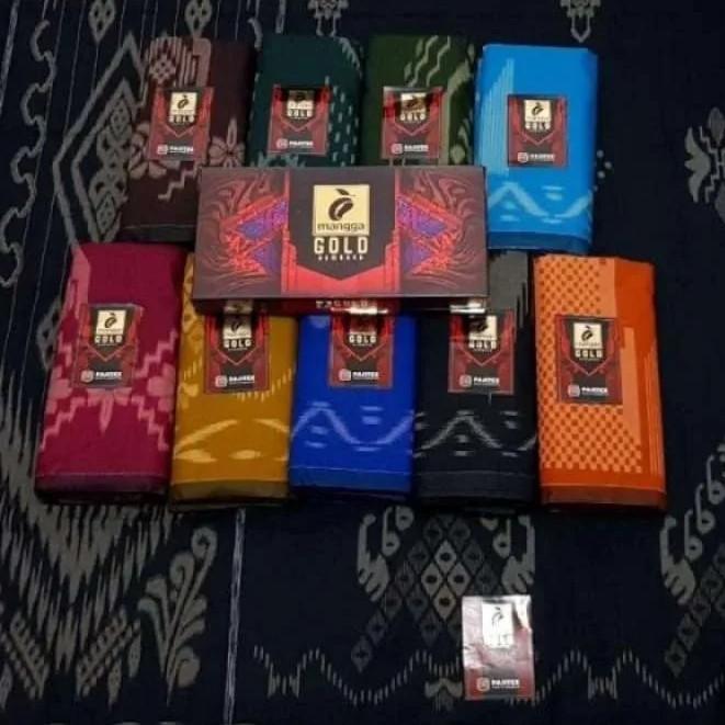 Sarung Mangga Gold Kembang ISI 10pcs (PARTAI GROSIR TERMURAH/ECER MURAH) Harga 597,500 rupiah*Gratis Ongkir