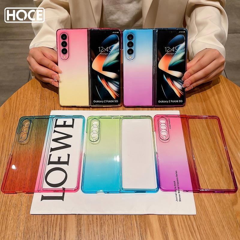 HOCE ZFold5 Gradient Phone Case For Samsung Galaxy Z Fold 3 Z Fold 4 fold5