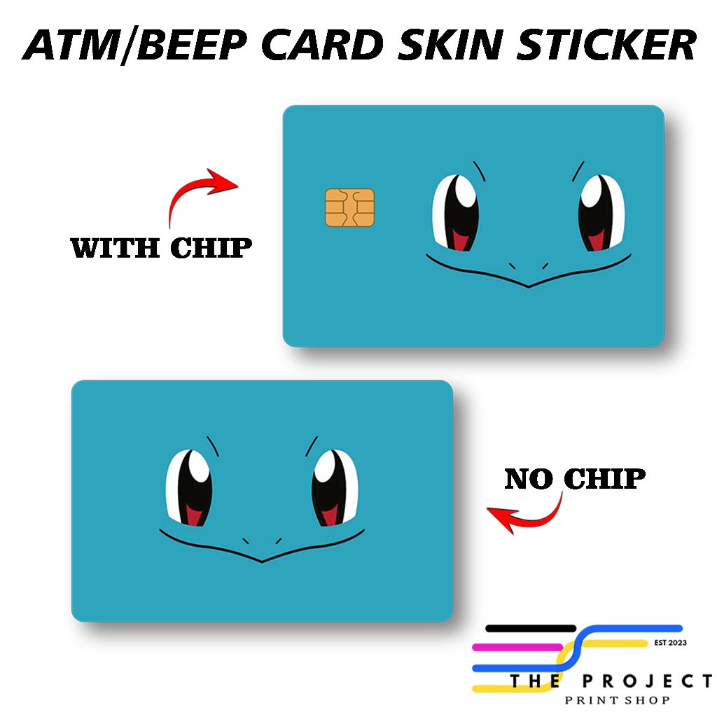 ATM/Beep Card Skin Stickers POKEMON Edition. High Quality Vinyl Sticker